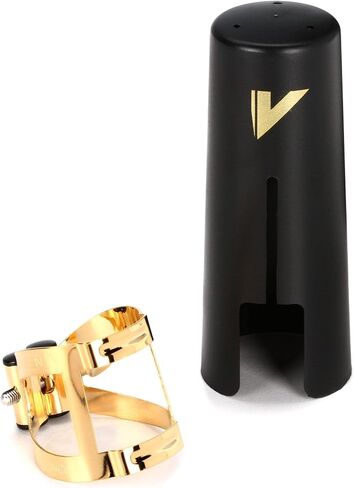 Vandoren M|O Alto Saxophone Ligature and Cap - حزمة ذهبية مذهبة (5 عبوات). in Saudi Arabia