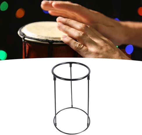 Fockety Travel Djembe Floor Stand, Carbon Steel Standing Support Frame for Percussion Drum, Lightweight Portable Djembe Floor Stand for Home and Shops Fits All Size DjembesBlack in Kuwait