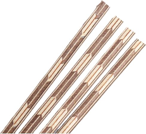 Foyarinal 25 PCS Guitar Binding Purfling Strip Marquetry Inlay for Guitar Parts,Solid Wood Material with nice Inlay(640x6x1mm) in Saudi Arabia