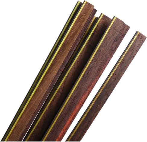 Foyarinal 25 PCS Guitar Binding Purfling Strip Marquetry Inlay for Guitar Parts,Solid Wood Material with nice Inlay(640x6x1mm) in Saudi Arabia
