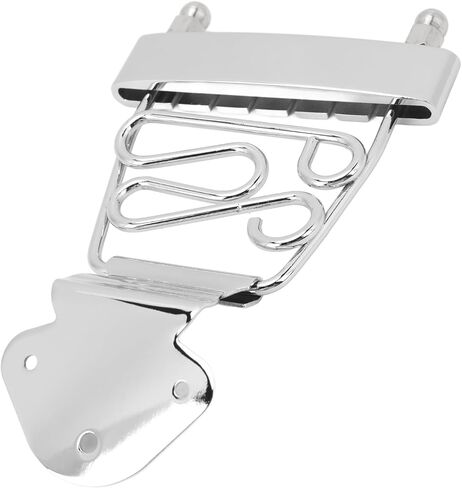 Drfeify Metal 6 String Guitar Trapeze Tailpiece, Height Adjustable Bridge, Easy Installation, for GuitarBass Players (Silver) in Saudi Arabia