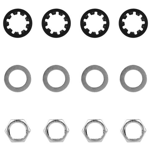 12pcs 3/8" Guitar Jack Nuts Bass Lock Washers Acoustic Alloy Amp Input Output Socket Pots Tightener Receptacle Washer Replacement for Electric Sockets Accessories Replacement Part Tool Kit Hardware in Saudi Arabia
