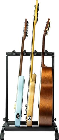 Wayfinder Collapsible Folding 3 Guitar Rack Stand for Acoustic, Electric, and Bass Guitars, Space-Saving & Convenient Storage Solution, (WF-GUITARRACK3) in Saudi Arabia