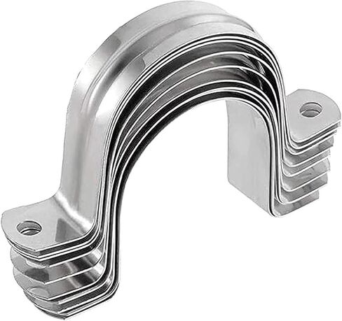 1/2 بوصة ثقبين حزام U قوس الفولاذ المقاوم للصدأ أنبوب حزام التوتر كليب مجموعة متنوعة الثقيلة الأنابيب الصلبة حزام المشبك للقطر الداخلي لأنابيب المياه هو 1/2 بوصة 30 قطعة (20 مللي متر) in Kuwait