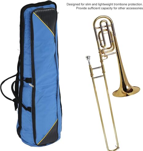 Trombones Bags, 87cm Length Durable Portable Trombone Bag Case Protective for Tenor Trombone(blue) in Saudi Arabia