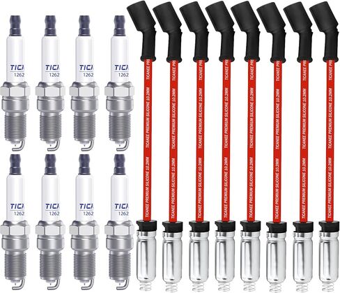 9718Q Spark Plug Wire Set 8.5mm, Spark Plug Wires Compatible with Chevy 5.7L 4.3L 5.0L GMC Silverado Tahoe V8 LS Truck 88862381 in Kuwait