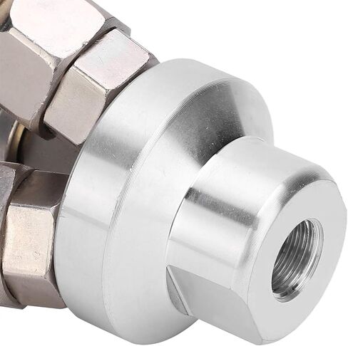 3 Way Female Quick Connector, Pneumatic Component G1/4 C Type SMV, Chrome Plated Alloy Steel Fitting with NBR Sealing Ring, One - Handed Operation for Pneumatic Tools and Pipes in Kuwait