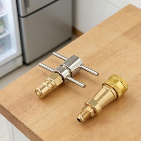 غسالة نحاسية 1/4 بوصة ثلاجة اقتران سريع لأنظمة تقسيم مكيف الهواء والفرن، وتبريد التدفئة وتحسين الهواء المنزلي in Kuwait