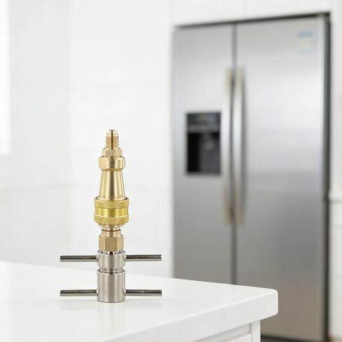 غسالة نحاسية 1/4 بوصة ثلاجة اقتران سريع لأنظمة تقسيم مكيف الهواء والفرن، وتبريد التدفئة وتحسين الهواء المنزلي in Kuwait