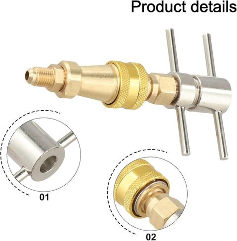 غسالة نحاسية 1/4 بوصة ثلاجة اقتران سريع لأنظمة تقسيم مكيف الهواء والفرن، وتبريد التدفئة وتحسين الهواء المنزلي in Kuwait
