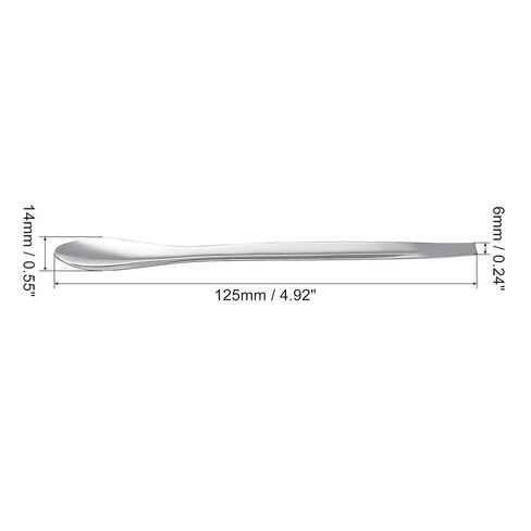 Micro Lab Spoons 4.92" Silver 201 Stainless Steel Powders Sampling Spoon for Laboratory Pack of 15 in Saudi Arabia