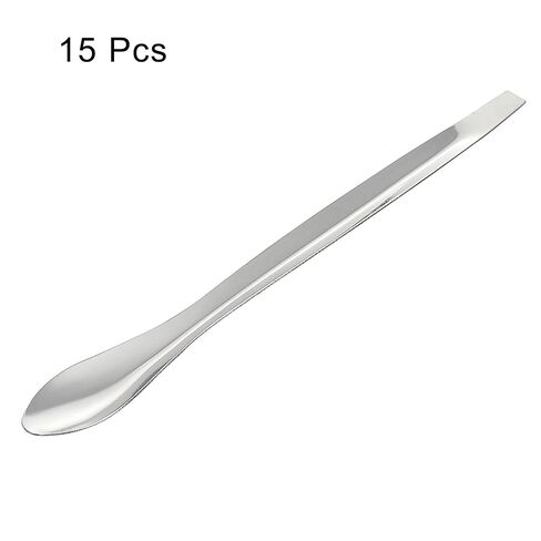 Micro Lab Spoons 4.92" Silver 201 Stainless Steel Powders Sampling Spoon for Laboratory Pack of 15 in Saudi Arabia