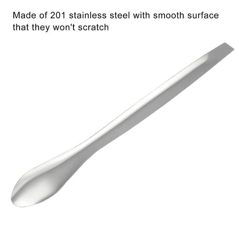 Micro Lab Spoons 4.92" Silver 201 Stainless Steel Powders Sampling Spoon for Laboratory Pack of 15 in Saudi Arabia
