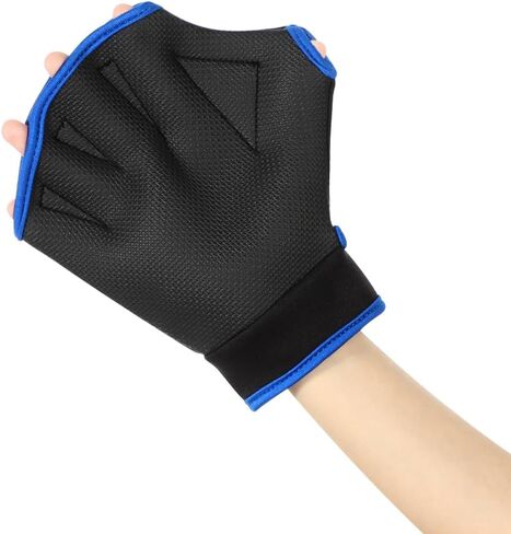 ITODA Webbed السباحة المجاذيف قفازات المائية الغوص التدريب اللياقة البدنية مقاومة الماء في الماء السباحة أكوا أصابع التجديف قفازات مع حزام قابل للتعديل للرجال النساء in Saudi Arabia