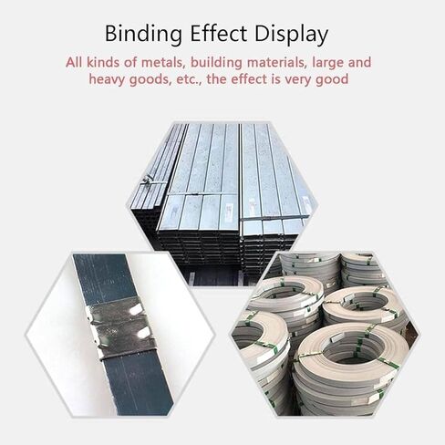 Zocxielr Pneumatic Steel Strapping Tools Metal Banding Machine Heavy Duty Tensioner and Cutters Sealer for 0.75-1.26 inch Width Metal Belt (19mm) in Saudi Arabia