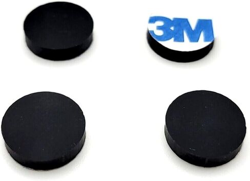 وسادات قدم ممتصة للصدمات من مطاط السيليكون مستديرة عريضة 1/2 بوصة، لاصقة سميكة 1/8 بوصة مدعومة بوحدات التحكم الإلكترونية والأثاث، فواصل مضادة للماء غير قابلة للانزلاق (24 حزمة) in Kuwait