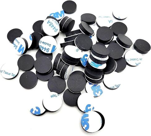 وسادات قدم ممتصة للصدمات من مطاط السيليكون مستديرة عريضة 1/2 بوصة، لاصقة سميكة 1/8 بوصة مدعومة بوحدات التحكم الإلكترونية والأثاث، فواصل مضادة للماء غير قابلة للانزلاق (24 حزمة) in Kuwait