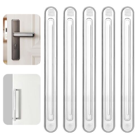 عبوة من 6 مصدات حائط، واقيات حائط مطاطية شفافة من خزانة الأثاث، وسادة ذاتية اللصق مضادة للتصادمات لأبواب الدش، والأدراج، وأبواب السيارات، وثلاجة أغطية المراحيض - طويلة in Kuwait