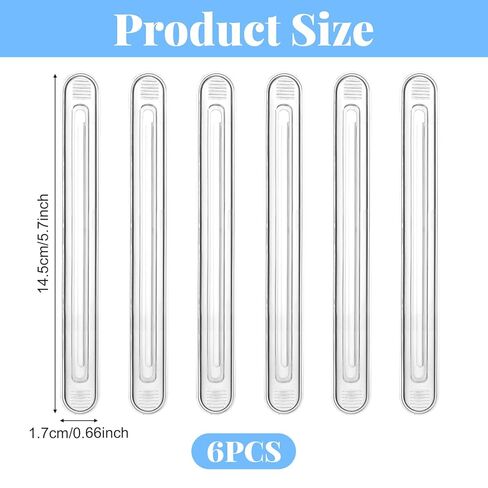 عبوة من 6 مصدات حائط، واقيات حائط مطاطية شفافة من خزانة الأثاث، وسادة ذاتية اللصق مضادة للتصادمات لأبواب الدش، والأدراج، وأبواب السيارات، وثلاجة أغطية المراحيض - طويلة in Kuwait