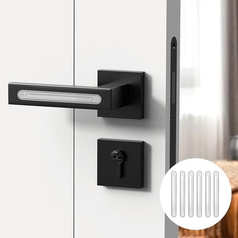 عبوة من 6 مصدات حائط، واقيات حائط مطاطية شفافة من خزانة الأثاث، وسادة ذاتية اللصق مضادة للتصادمات لأبواب الدش، والأدراج، وأبواب السيارات، وثلاجة أغطية المراحيض - طويلة in Kuwait