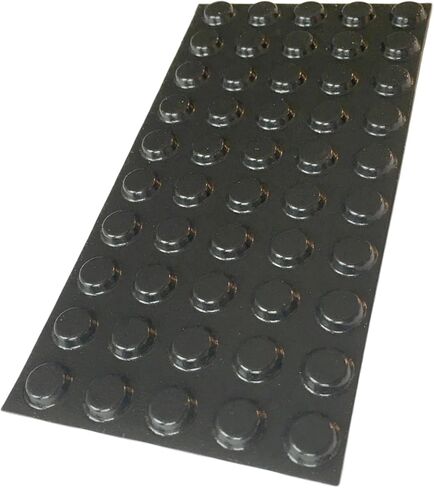 وسادات مطاطية مضادة للانزلاق، ممتصة للصدمات، حماية من الانبعاجات - وسادات ذاتية اللصق مستديرة سوداء مقاس 0.5 بوصة × 0.14 بوصة، 50 قطعة لكل ورقة، ورقة واحدة، للمنزل، أو الهوايات، أو الحرف اليدوية أو الاستخدام التجاري (ورقة واحدة) in Kuwait