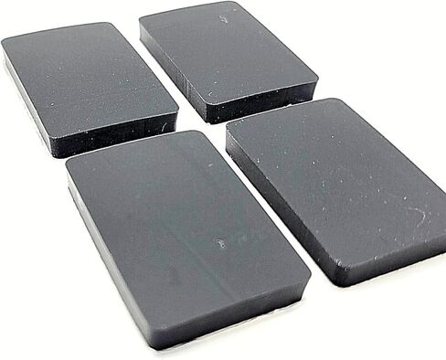 1 1/2" x 1" Silicone Rubber Bumper Feet 3/16" Thick Adhesive Backed Pads for Furniture Cabinets and Equipment Non Slip Waterproof Base Spacers (12 Pack) in Saudi Arabia