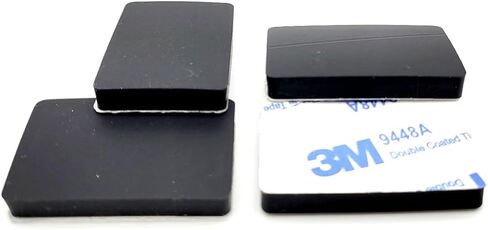 1 1/2" x 1" Silicone Rubber Bumper Feet 3/16" Thick Adhesive Backed Pads for Furniture Cabinets and Equipment Non Slip Waterproof Base Spacers (12 Pack) in Saudi Arabia