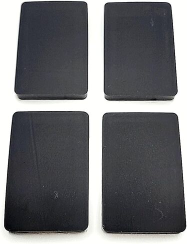 1 1/2" x 1" Silicone Rubber Bumper Feet 3/16" Thick Adhesive Backed Pads for Furniture Cabinets and Equipment Non Slip Waterproof Base Spacers (12 Pack) in Saudi Arabia