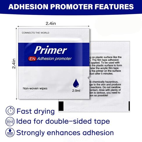 26 قطعة من المواد اللاصقة التمهيدية، مروج التصاق عالي الأداء لشريط صب الأكريليك مزدوج الجوانب، مع 4 قطع 2 بوصة VHB شديدة التحمل لاصقة مزدوجة الجوانب in Kuwait
