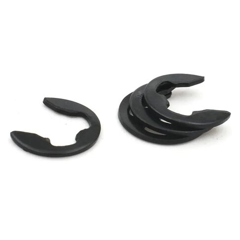 SFCHEN 10/50/100pcs M1.2 1.5 2 2.5 3 4 5 6 8 10 11 12 to M24 Black 65Mn Steel 304 Stainless Steel E Clip Circlip Retaining Ring Washer(Black 65Mn Steel,M4 x100pcs) in Saudi Arabia