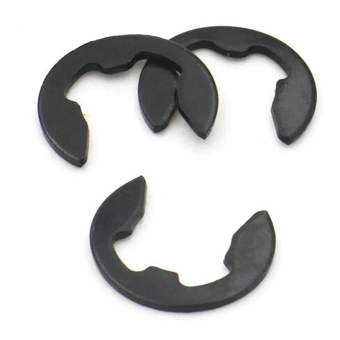 SFCHEN 10/50/100pcs M1.2 1.5 2 2.5 3 4 5 6 8 10 11 12 to M24 Black 65Mn Steel 304 Stainless Steel E Clip Circlip Retaining Ring Washer(Black 65Mn Steel,M4 x100pcs) in Saudi Arabia