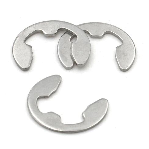 SFCHEN 10/50/100pcs M1.2 1.5 2 2.5 3 4 5 6 8 10 11 12 to M24 Black 65Mn Steel 304 Stainless Steel E Clip Circlip Retaining Ring Washer(Black 65Mn Steel,M4 x100pcs) in Saudi Arabia