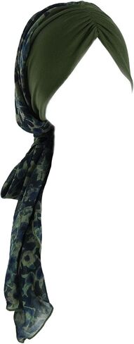 DoCila Chiffon Chemo Addle Women Long Fashion Print Print Cover Cover Cap Cap Cancer تساقط شعر Turban Wrap Beanie Hat in Saudi Arabia
