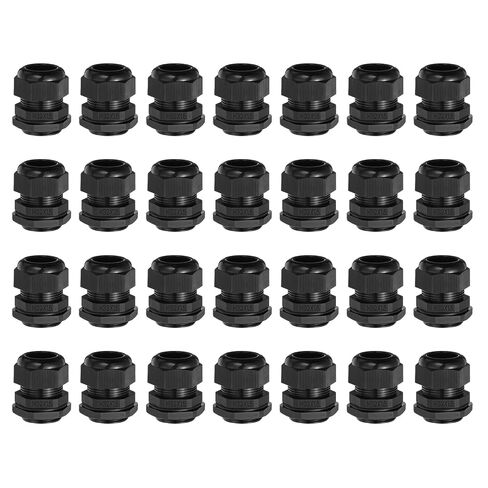 MECCANIXITY 8 قطع M24 كابل غدة، فتحة سلك 12-15 مم وصلة نايلون مقاومة للماء لتثبيت الكابلات والأسلاك والإصلاح واستبدال الغدة والأجهزة الكهربائية، أبيض in Kuwait