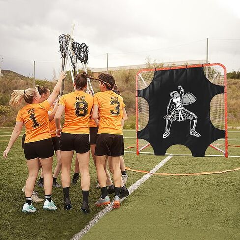 شبكة هدف التصويب الصغيرة تانغ لاكروس: شبكة تدريب متينة من البولي فينيل كلوريد مقاس 6 × 6 أقدام للتدريب الدقيق في الفناء الخلفي أو الميدان - للمبتدئين من الشباب إلى اللاعبين المتقدمين in Kuwait