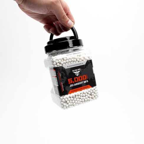 Black Ops Airsoft BBS - عدد 5000، ذخيرة دقيقة 6 مم .20 جرام لبنادق AEG وبنادق القنص in Saudi Arabia