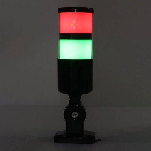 Acouto Berm LED برج ضوء مع صفارة، قابل للطي 220VAC صناعي لورش العمل وخطوط التجميع (12‑24VDC Universal) in Kuwait