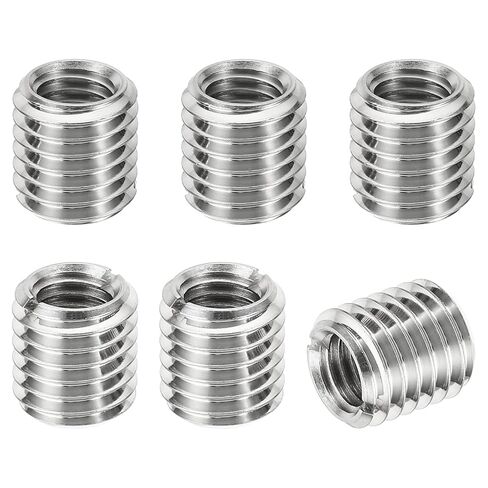 PATIKIL Thread Adapters Sleeve Reducing Nut, 6 Pcs M10*1.5 Male to M8*1.25 Female Repairing Insert Nut Screw Reducer Conversion Stainless Steel Fastener 20mm in Saudi Arabia