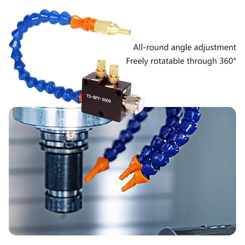 Mist Coolant Lubrication Spray System for Metal Cutting, Cutting Misting Spray System with Flexible Pipe, Engraving Cooling Sprayer Machine for Air Pipe CNC Lathe Milling Drill in Saudi Arabia