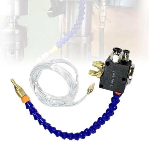 خرطوم تبريد بقاعدة مغناطيسية لنظام تبريد المخرطة مع فوهة هواء مرنة ووصلة رذاذ سائل التبريد in Kuwait