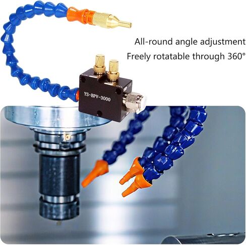 خرطوم تبريد بقاعدة مغناطيسية لنظام تبريد المخرطة مع فوهة هواء مرنة ووصلة رذاذ سائل التبريد in Kuwait