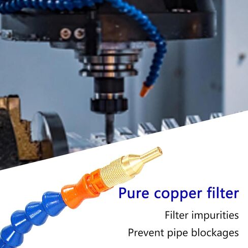 خرطوم تبريد بقاعدة مغناطيسية لنظام تبريد المخرطة مع فوهة هواء مرنة ووصلة رذاذ سائل التبريد in Kuwait