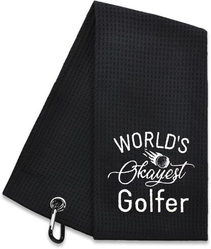 The GolfFather Funny Golf Towel, Golf Gifts for Men Women, Golf Accessories for Men or Women, Birthday Gifts for Golf Fan, Retirement Gift for Men Dad Grandpa in Saudi Arabia