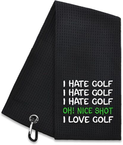 The GolfFather Funny Golf Towel, Golf Gifts for Men Women, Golf Accessories for Men or Women, Birthday Gifts for Golf Fan, Retirement Gift for Men Dad Grandpa in Saudi Arabia