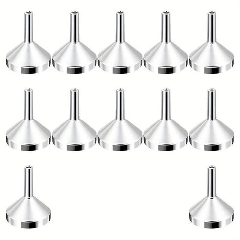 12Pcs Mini Stainless Steel Kitchen Oil Liquid Funnel with Detachable Filter Wide Mouth for Canning Kitchen Tools in Saudi Arabia