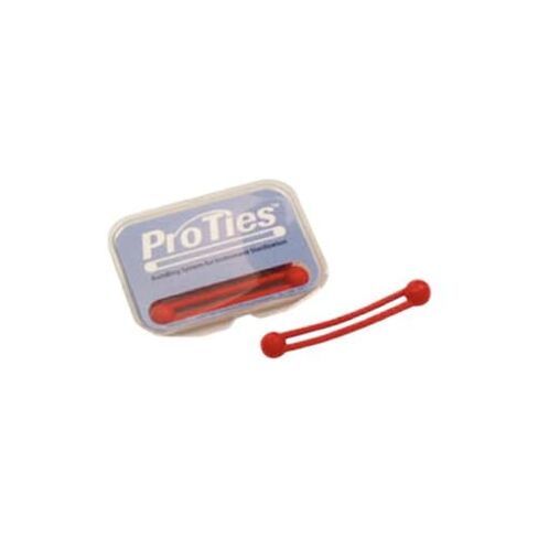 Denmat 650102R Pro-Ties نظام تجميع الأسنان السيليكوني القابل للتعقيم باللون الأحمر 6/Pk in Kuwait