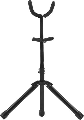 TIDTALEO حامل الساكسفون الأرضي المحمول حامل تخزين الساكسفون قابل للتعديل لـ Alto Tenor Soprano Sax، حامل عرض الأدوات مع قاعدة ترايبود لممارسة الموسيقى والأداء in Kuwait