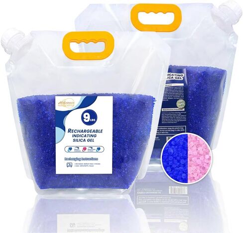 Premium Blue to Pink 3mm Silica Beads, Reusable Desiccant Bulk for 3D Filament, Electronics, Cameras, Jewelry, and Safes (Blue to Pink, 2 LBS) in Saudi Arabia