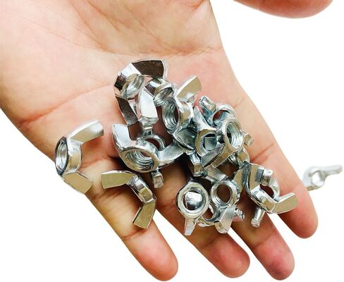 50 Pack Butterfly Wing Nuts 304 Stainless Steel Fasteners Parts Easy-Grip Thumb Screws for DIY Furniture Automotive (1/4"-20) in Saudi Arabia