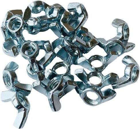 50 Pack Butterfly Wing Nuts 304 Stainless Steel Fasteners Parts Easy-Grip Thumb Screws for DIY Furniture Automotive (1/4"-20) in Saudi Arabia